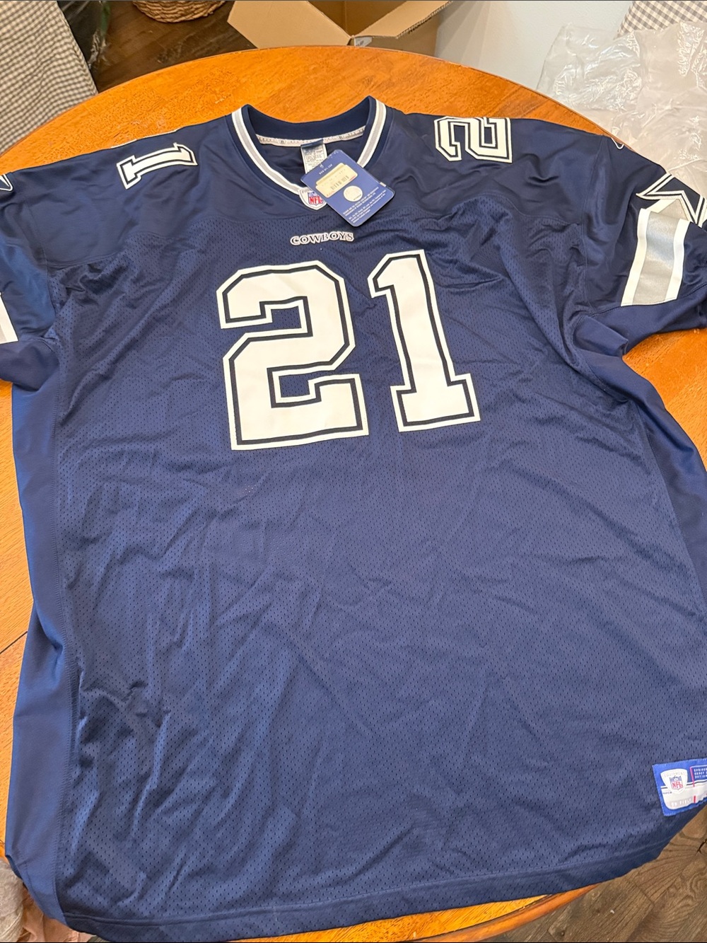 Dallas Cowboys Reebok Navy and White #21 Men’s Football Jersey size 60 xxxxl
